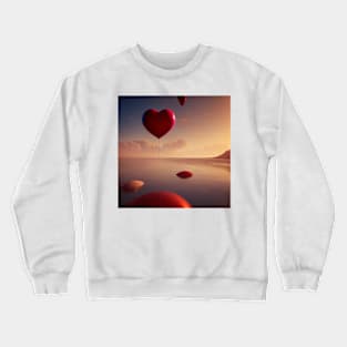 Heart-shaped fantasy Crewneck Sweatshirt